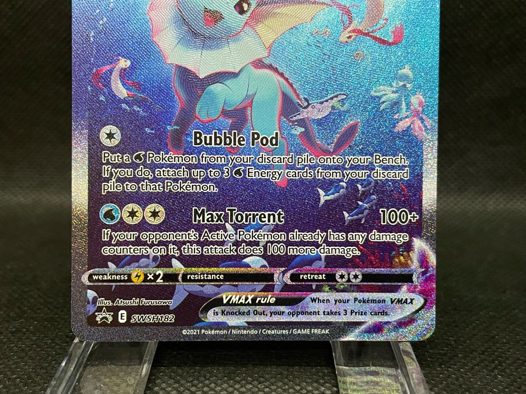 夏ポケカイラスト】シャワーズvmax 英語版 プロモ 1枚の通販 Puri