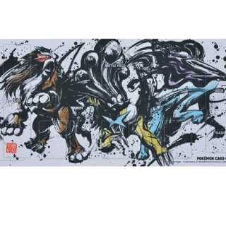 墨絵列伝 プレイマット スイクン エンテイ ライコウ 1枚の通販