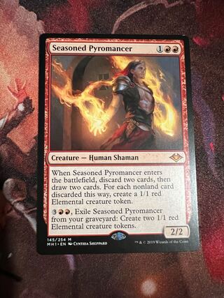 MTG 日本語4枚セット 歴戦の紅蓮術師 foil MH1 mtg 歴戦の紅蓮術士 4枚