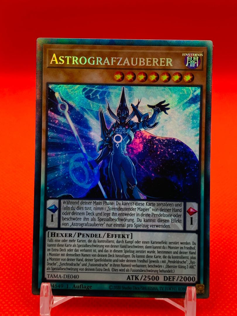 遊戯王 ドイツ版 アストログラフ・マジシャン コレクターズレア 1st EU