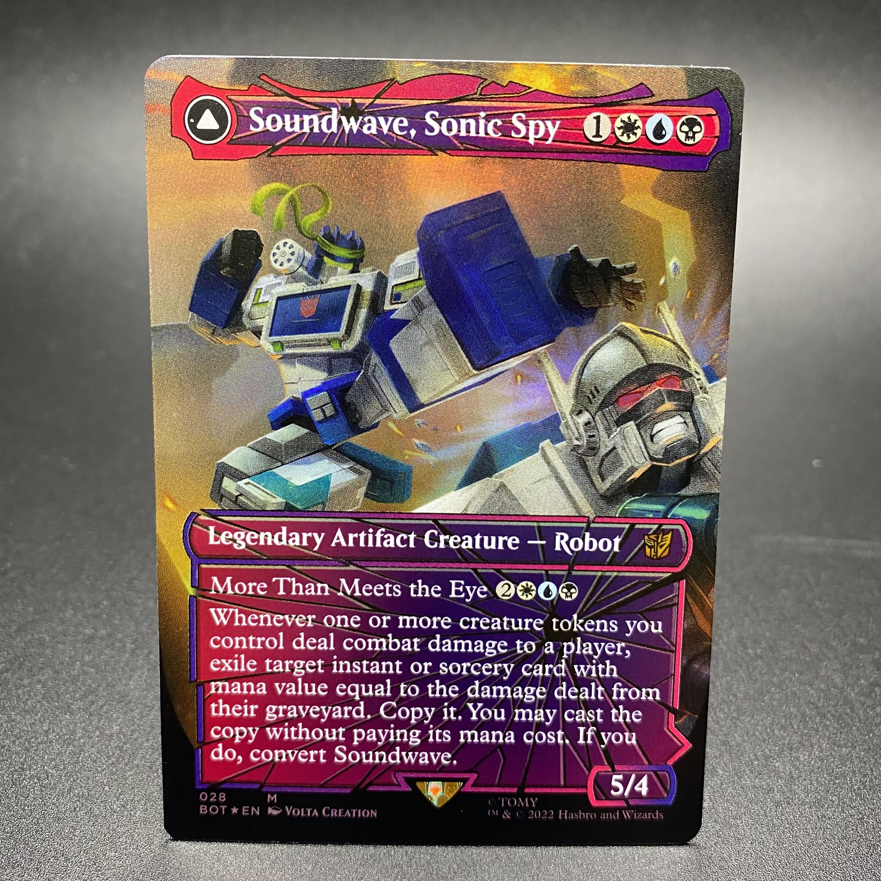 Soundwave, Sonic Spy Shuttered Glass FOIL 1枚 (Used) （113367333