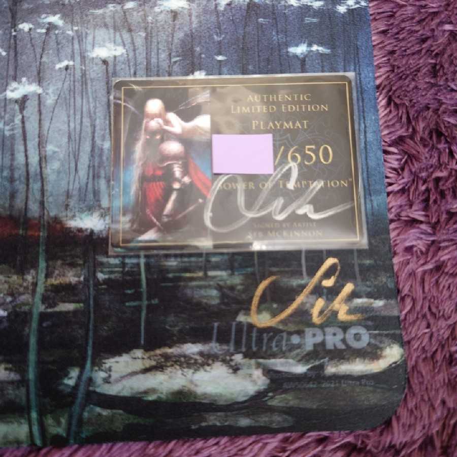 Sower of Temptation, Seb signed playmat with certificate and