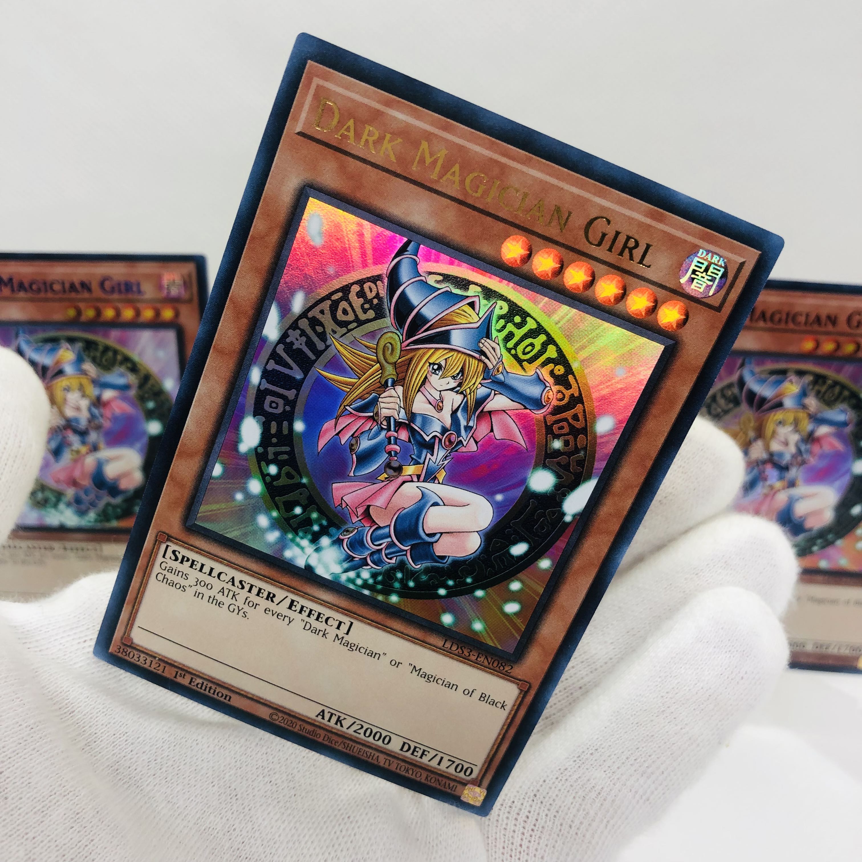 遊戯王 英語版 ブラックマジシャンガール ウルトラレア ブルー レッド