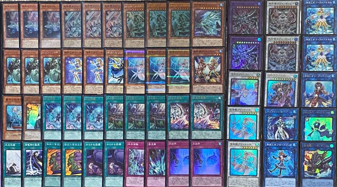 遊戯王 氷水 デッキ ひすい メイン40枚＋EX15枚 30枚の通販 トレカ