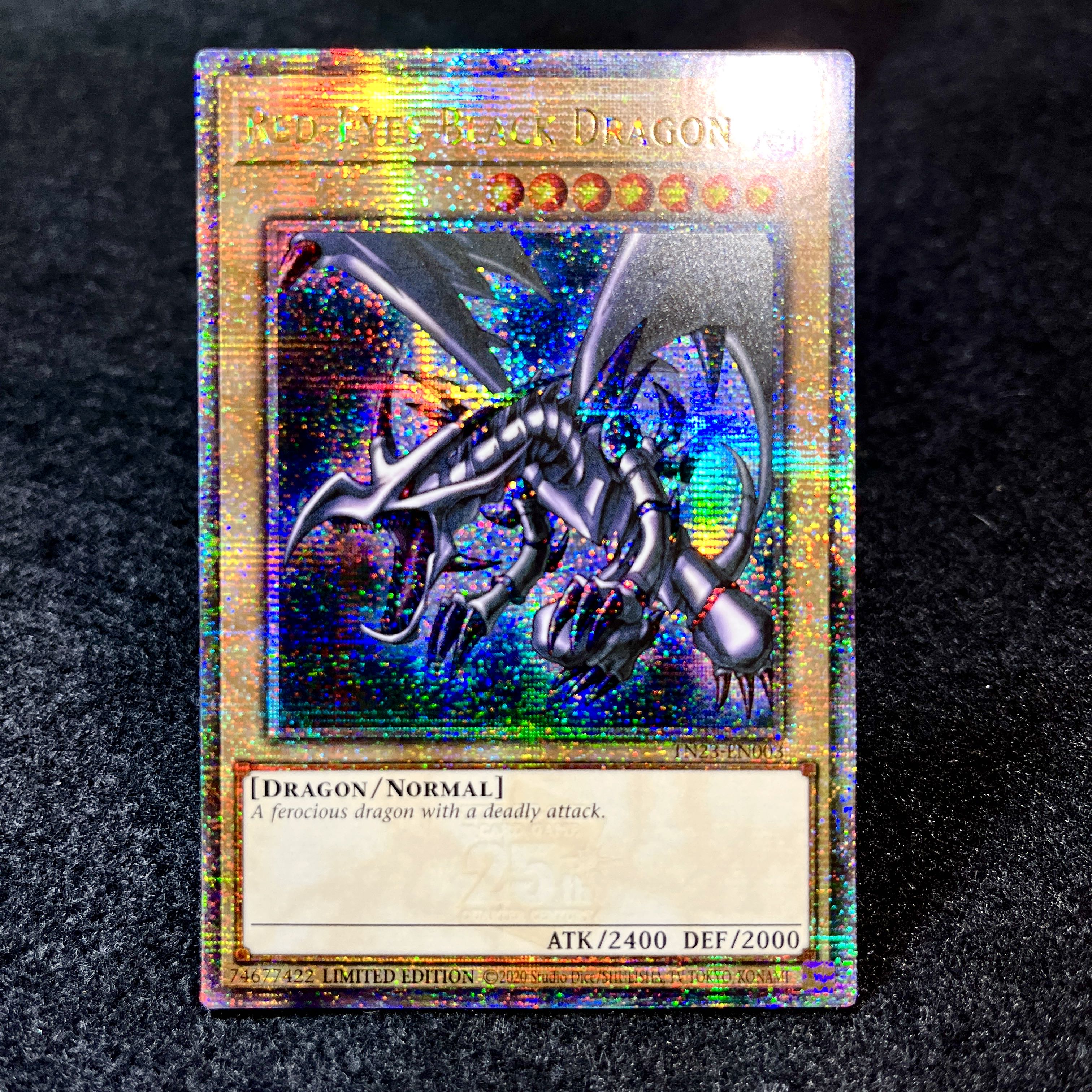 遊戯王 2629 真紅眼の黒竜 レッドアイズブラックドラゴン 25th tin缶 1