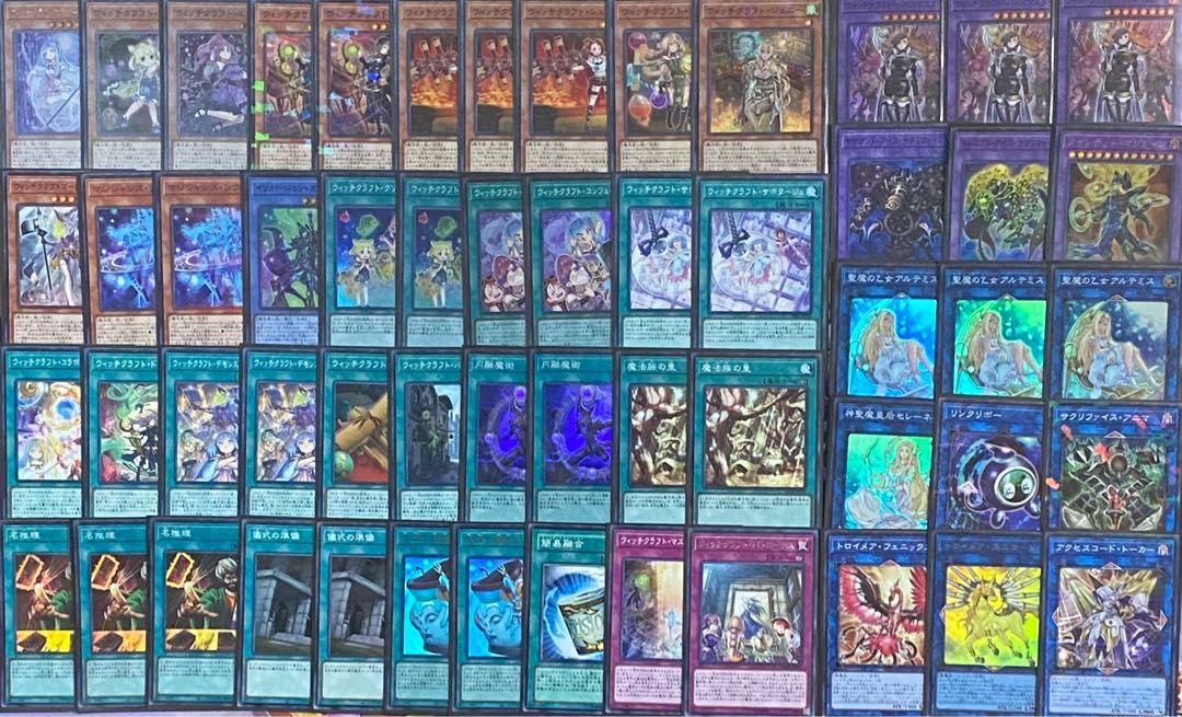 遊戯王 ウィッチクラフト デッキ メイン40枚＋EX15枚 30枚の通販