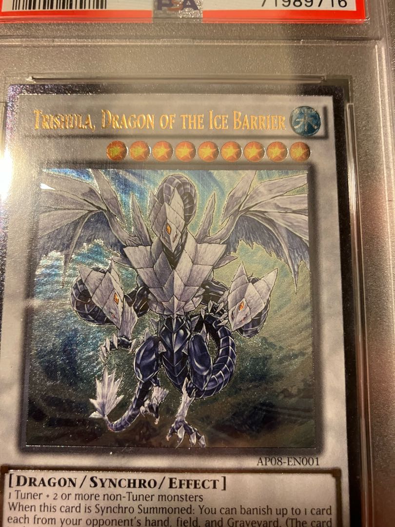 遊戯王 氷結界の龍 トリシューラ レリーフ PSA 10アルティメットレア