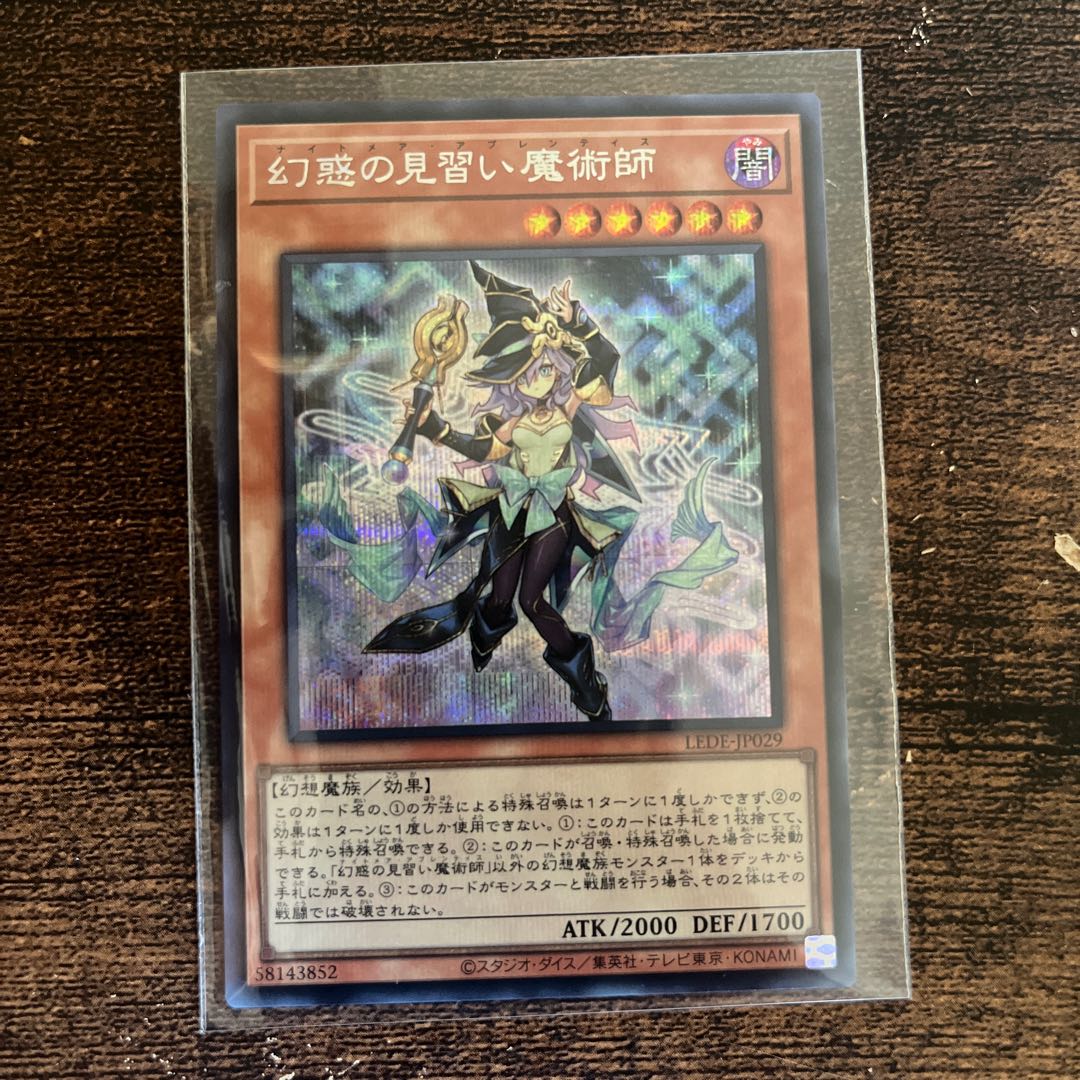 幻惑の見習い魔術師 ナイトメア・アプレンティス シークレットレア 1枚