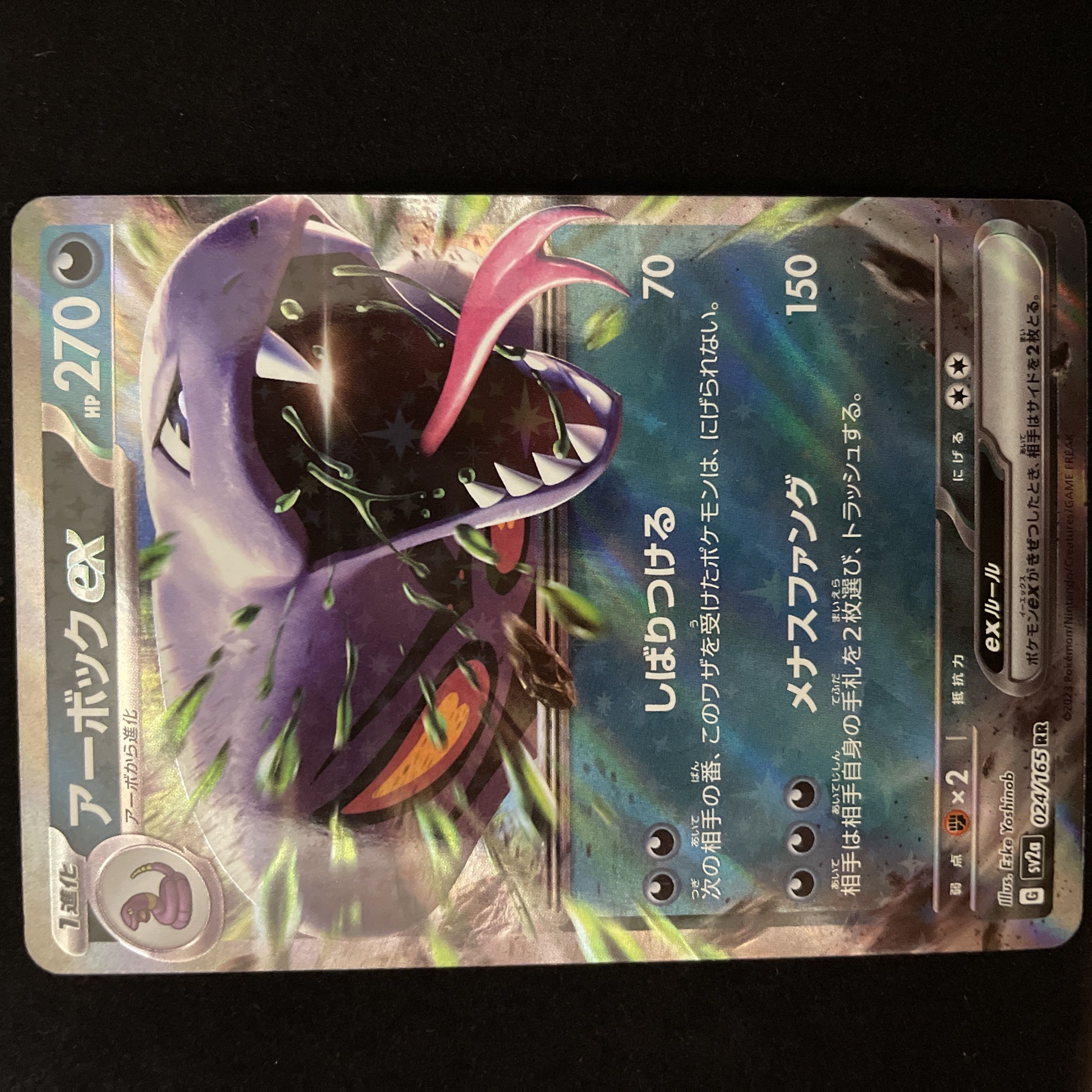 アーボックex RR 024/165 ポケモンカード 1枚の通販 Tamo（1425701669