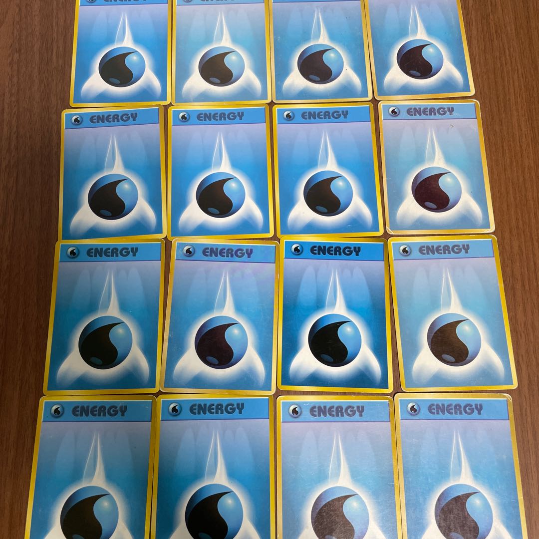 ◯ポケモンカード◯水エネルギー16枚◯旧裏 16枚の通販 もっちー