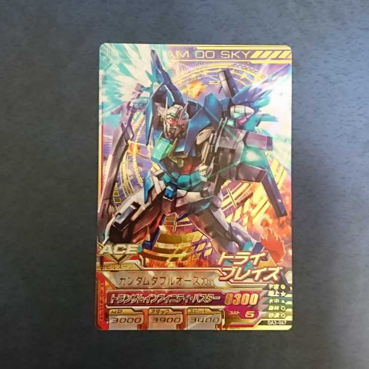 ガンダムトライエイジ OA3弾 P ガンダムダブルオースカイ 1枚の通販 翔