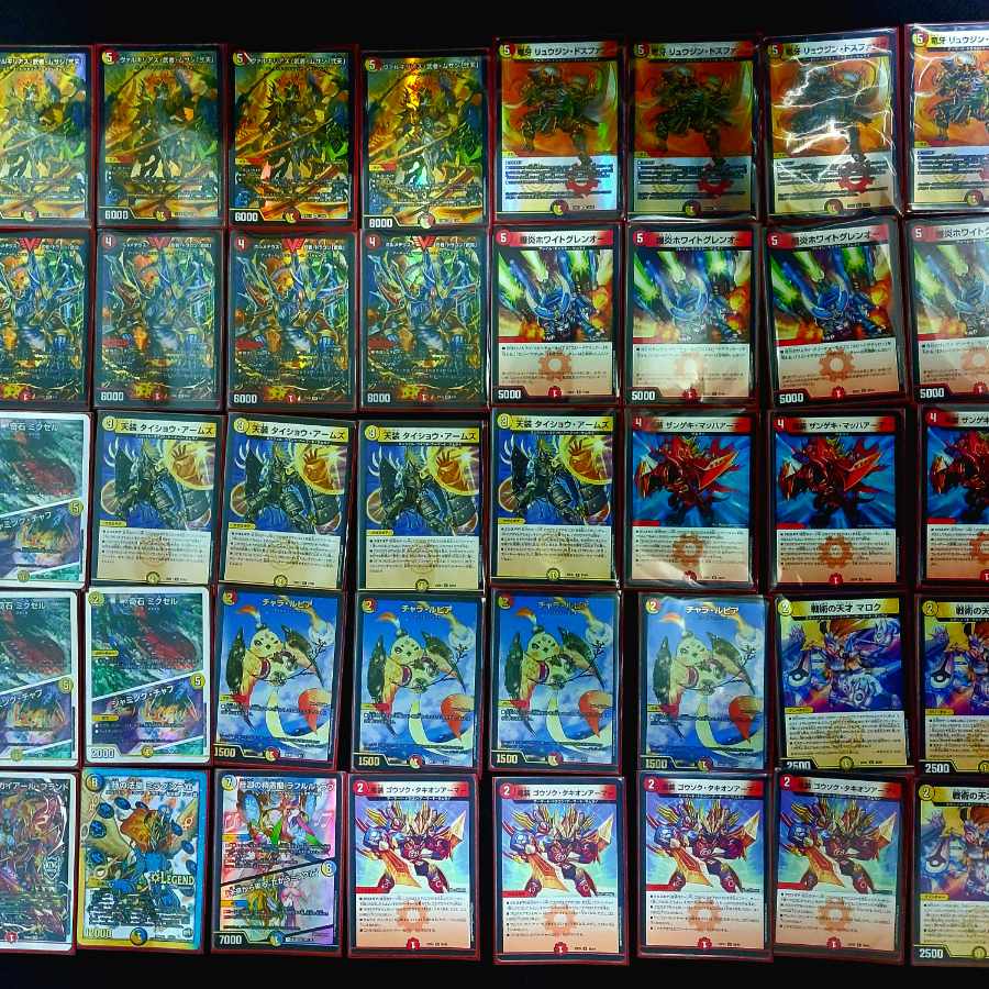 赤白サムライ]デッキ&二重スリーブ 1枚の通販 ゆう🇯🇵 購入時出来れば