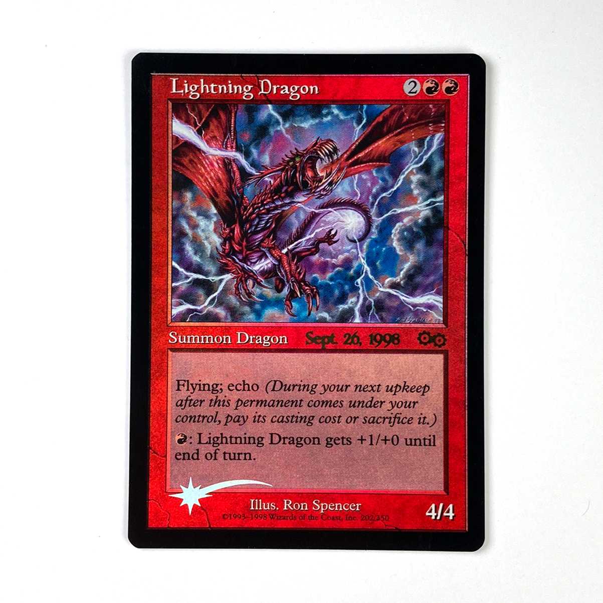 Lightning Dragon rare 202/350 Ulza's Saga Foil pre-release 1枚
