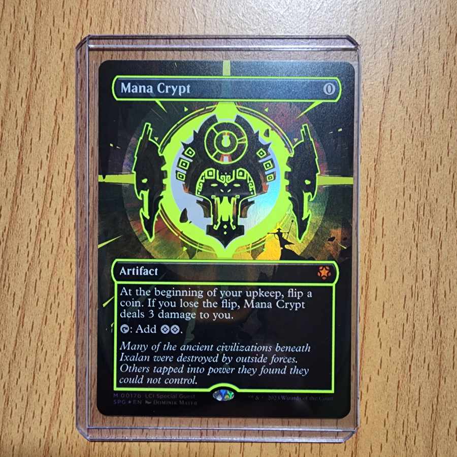 FOIL】魔力の墓所/ボーダーレス/日本語1枚 FOIL)魔力の墓所/Mana Crypt