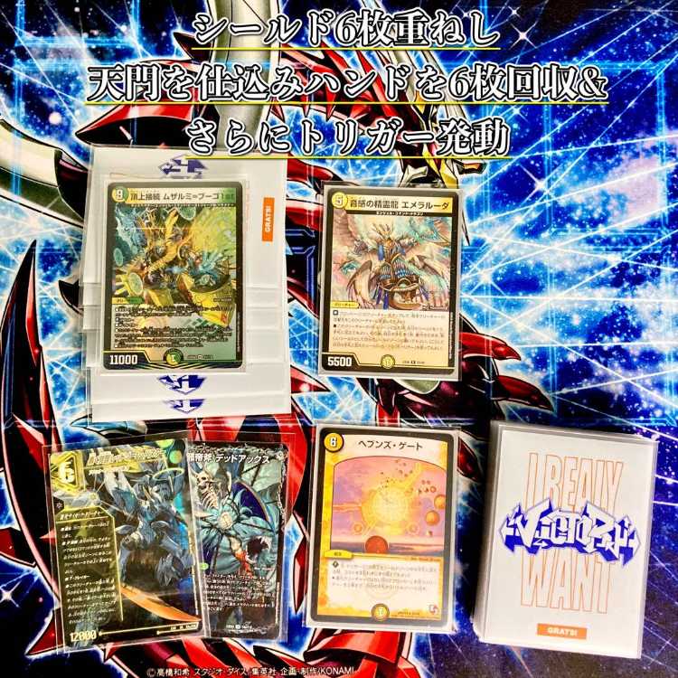 大会構築 【ムザルミ=天門】 デッキ＆超次元＆三重スリーブ 《 支配の