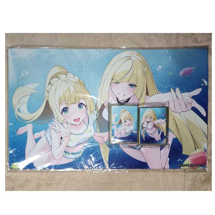 ポケモン ミニポスター リーリエ グラジオ ルザミーネ - ポケモン ミニ