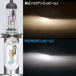 日本製LEDヘッドライト RIZING2 H4 Hi/Lo 12V用 4500K 2年保証