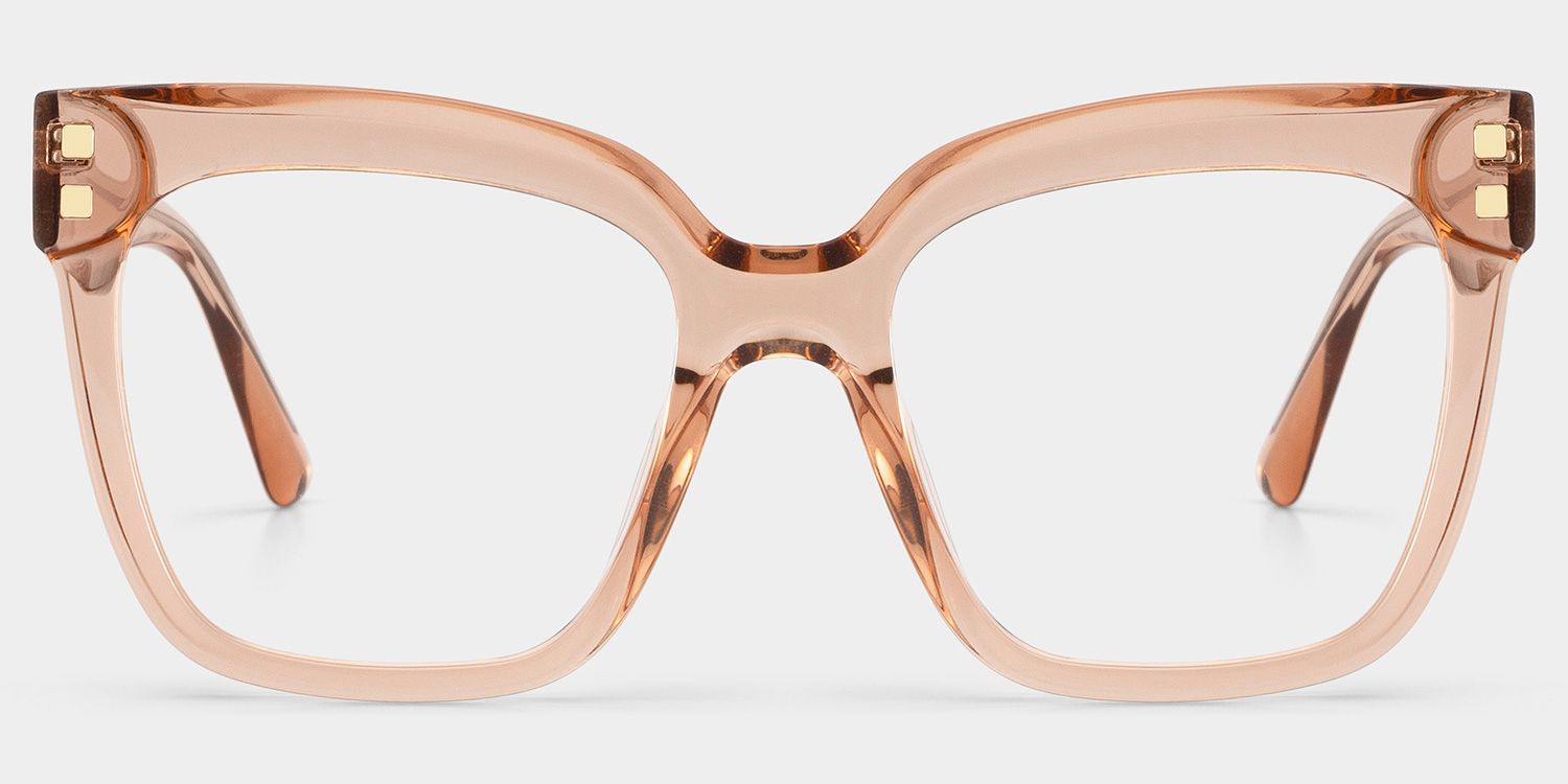 Minguela Square Pink-Tortoise Glasses | Zeelool Glasses