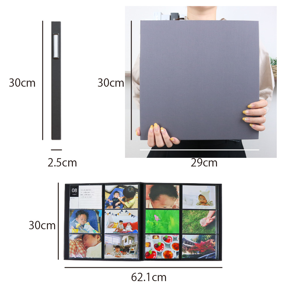 ナカバヤシ WEB限定品】1年1冊!子ども写真のポケットアルバム OUR HOME