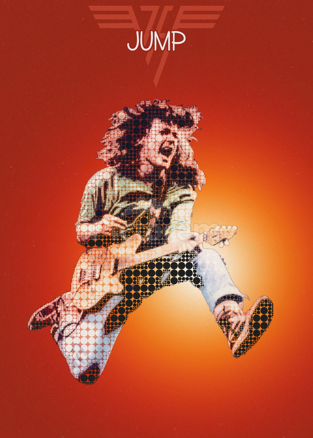 Jump Edward Lodewijk van Halen by Gunawan Rb Wall Art