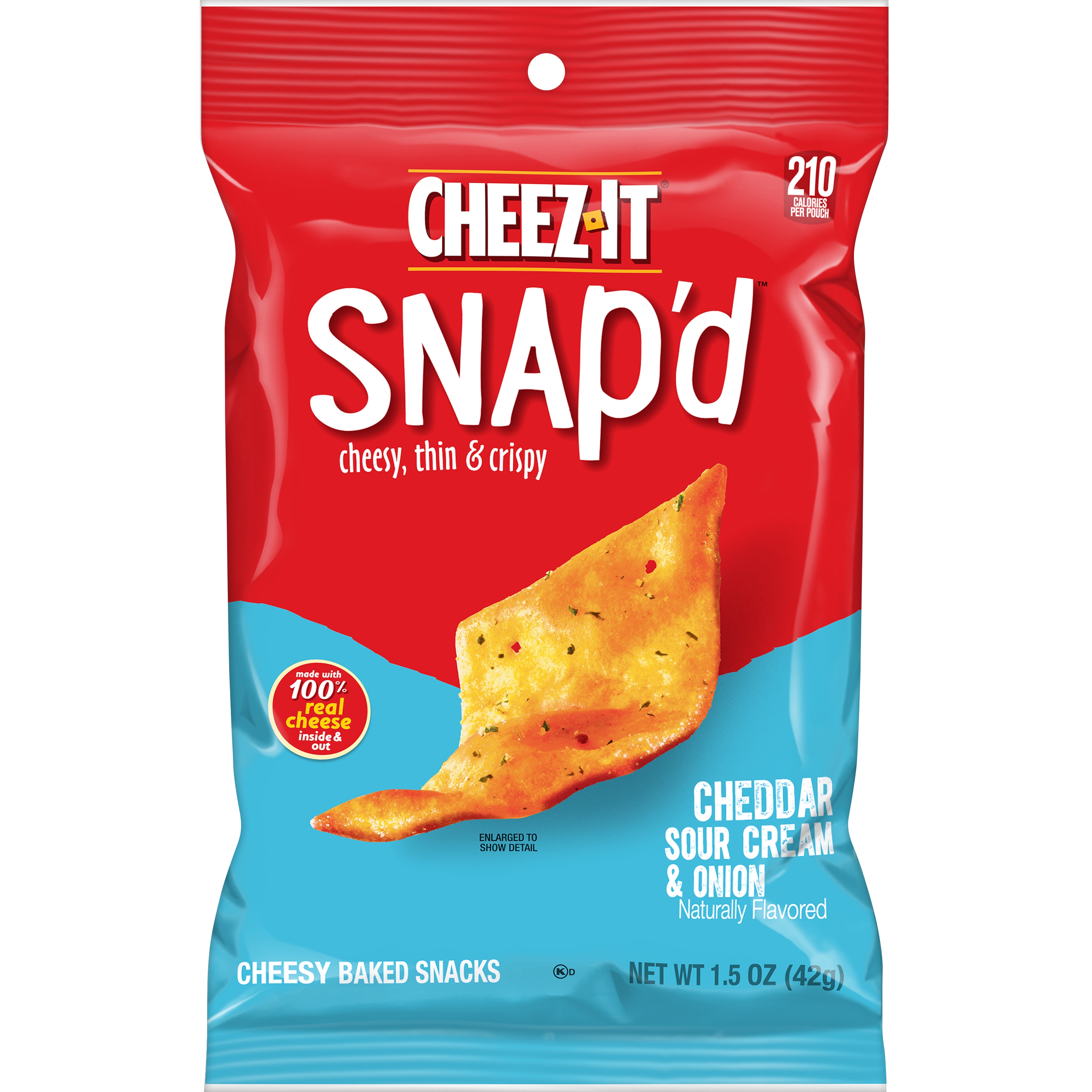 CheezIt Snap'd® Crackers Cheddar Sour Cream & Onion