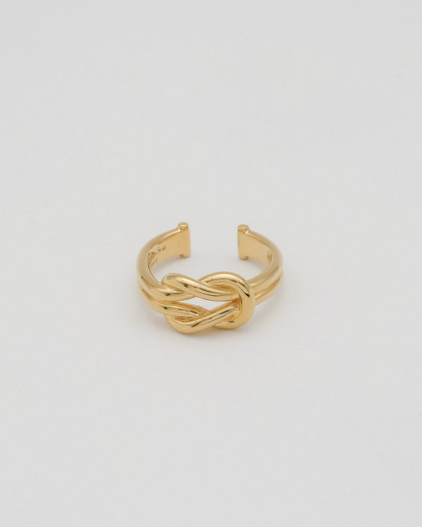 zzzgoo×Scat】Square knot ring (GOLD) – Scat Official Shop