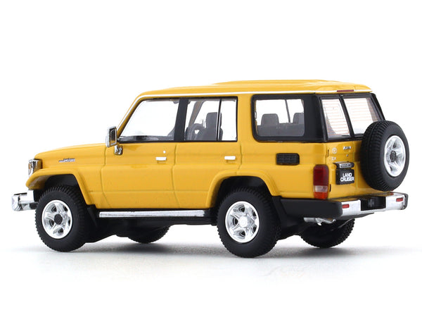 2001 Toyota Land Cruiser 70 ZX yellow 1:64 Hobby Japan diecast