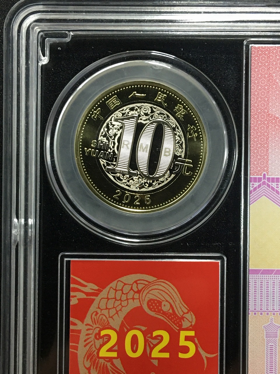 中国人民銀行 20元紙幣/10元硬貨 蛇年記念貨幣セット 2025年発行 完未