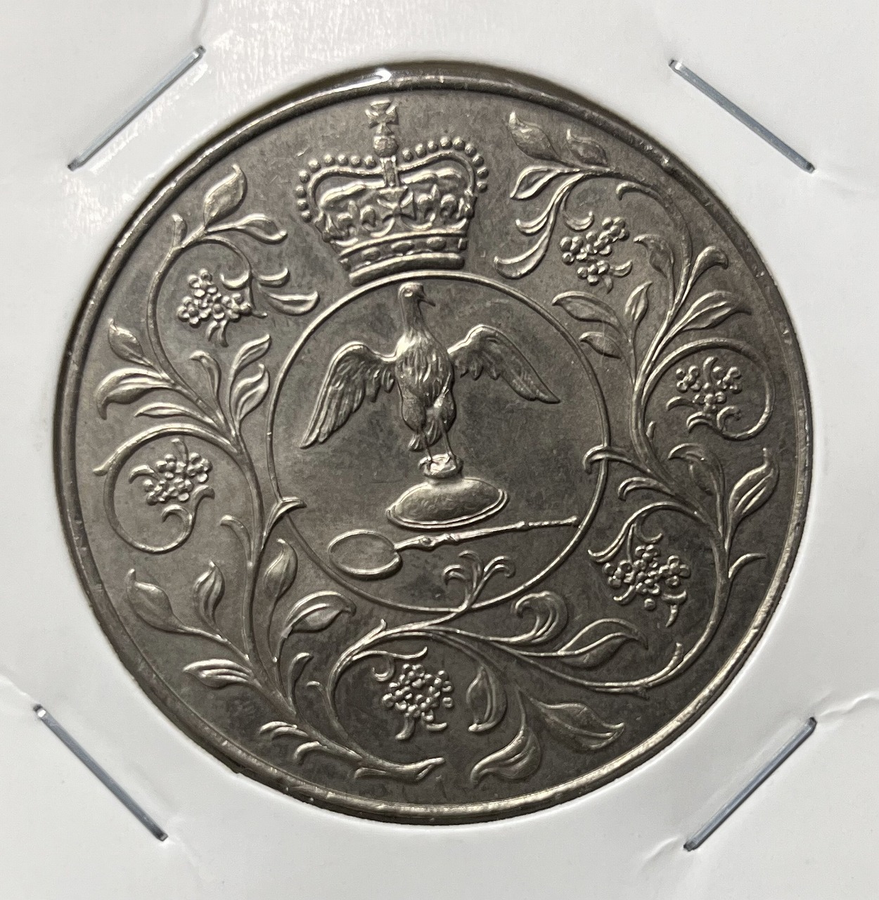 1977年 イギリス シルバージュビリー エリザベス2世 25P 銀貨 PF68