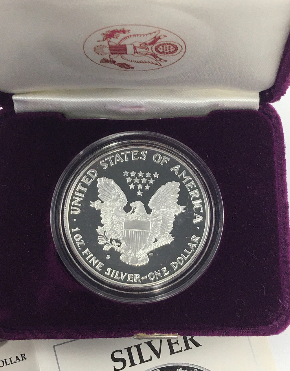 アメリカ銀貨 1989年 イーグル 1ドル プルーフ銀貨 Sマーク 完未品