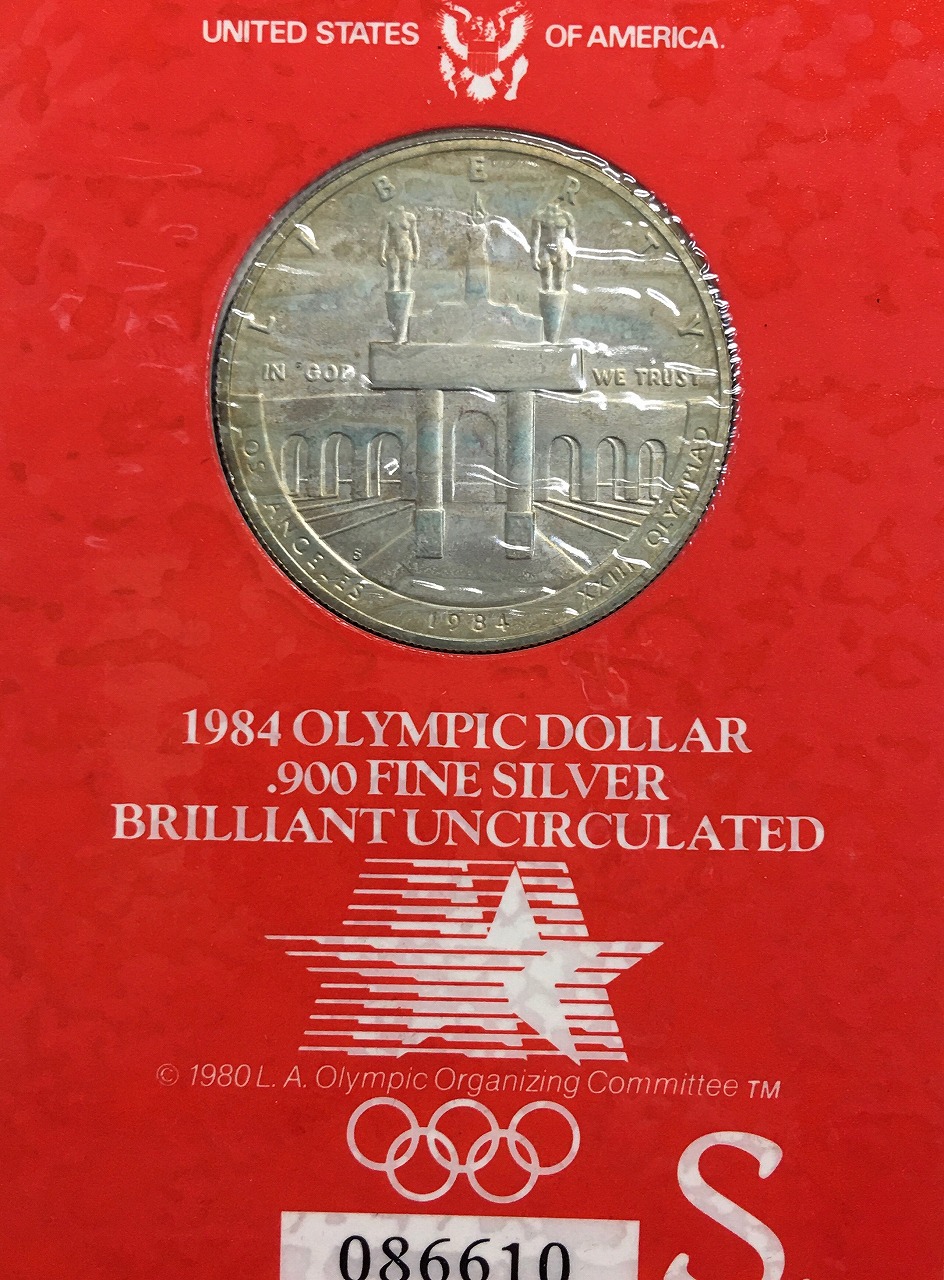 ロサンゼルスオリンピック 1ドル銀貨 1984年五輪記念銀貨 3枚セット 未