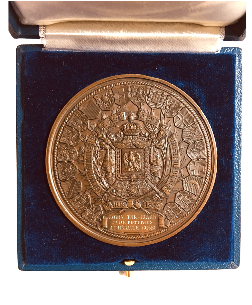 1855年 パリ万国博覧会 記念銅メダル ナポレオン三世 希少銘柄 | 収集