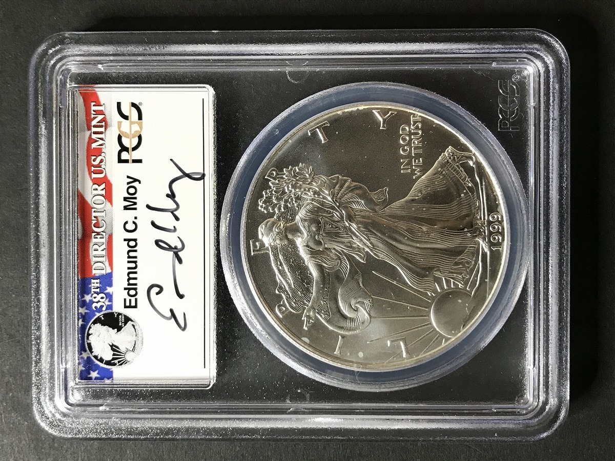 USA イーグル 1ドル銀貨 1990年銘 自由女神 LIBERTY 1オンス 未使用
