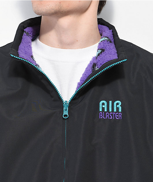 Airblaster Double Puff Black Reversible Snowboard Jacket | Zumiez