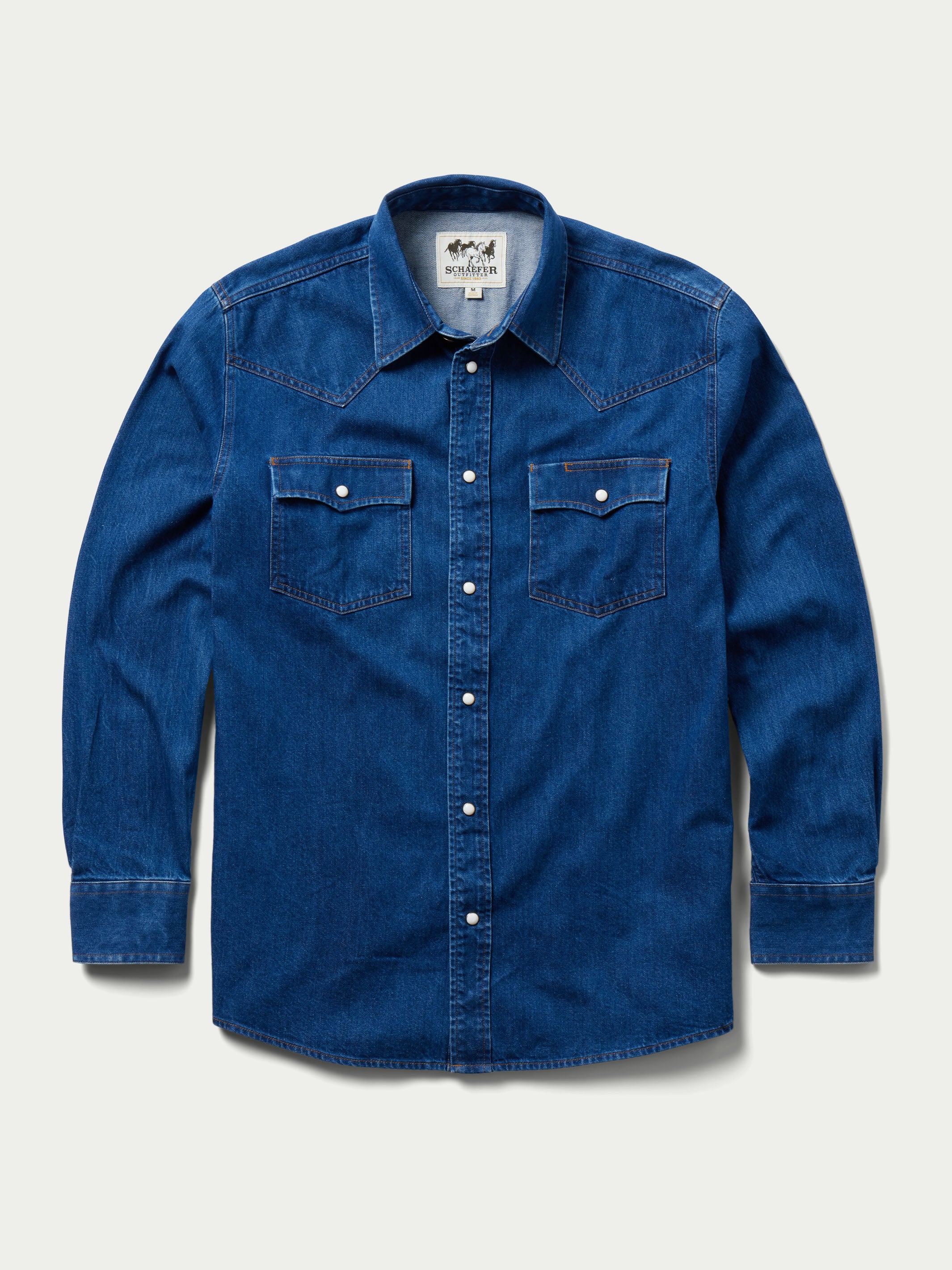 Classic Western Denim Snap Shirt | Schaefer Outfitter