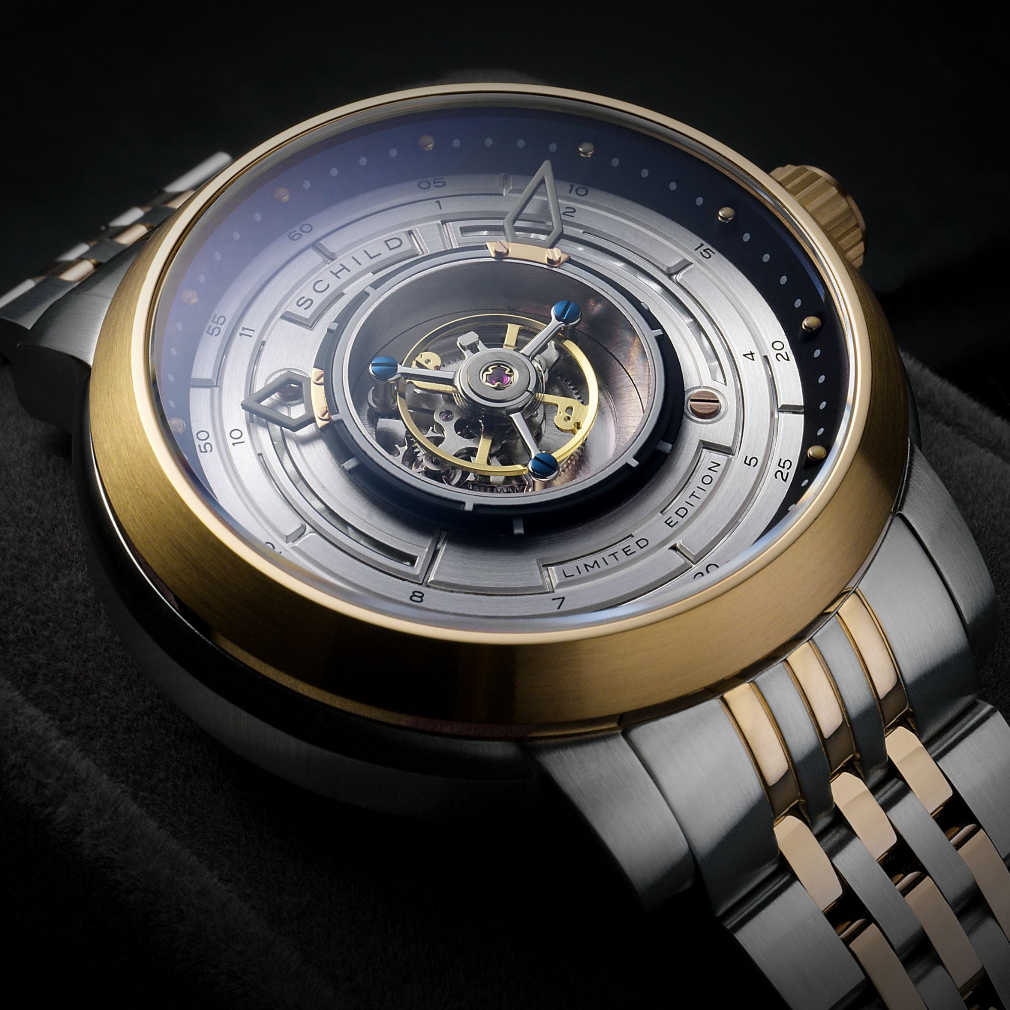 Steel Gold | Heinrich Cyclone Tourbillon – Schild 1896