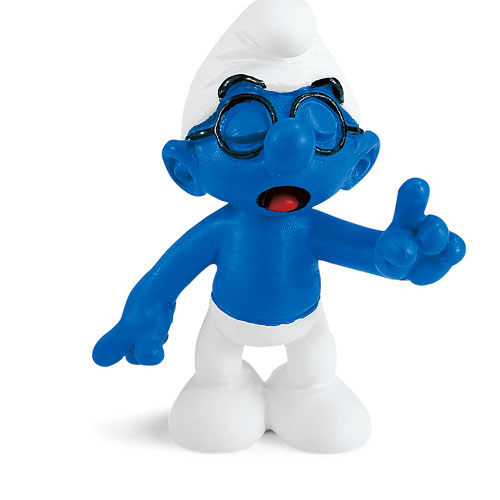 20536 schleich スマーフ 秀才(廃番)｜動物・恐竜フィギュアのZOOO!