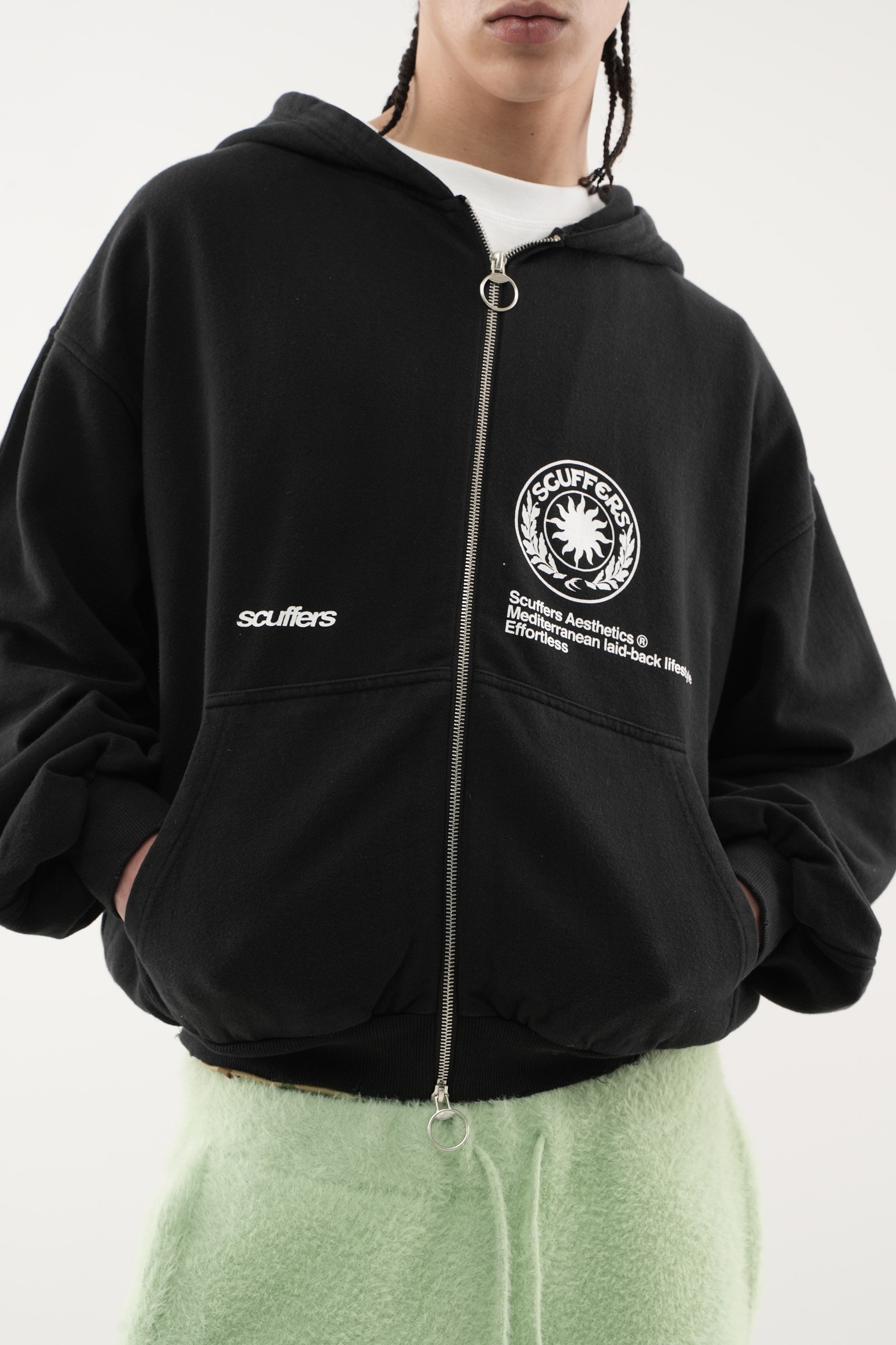 Champ Black Zipped Hoodie – Scuffers