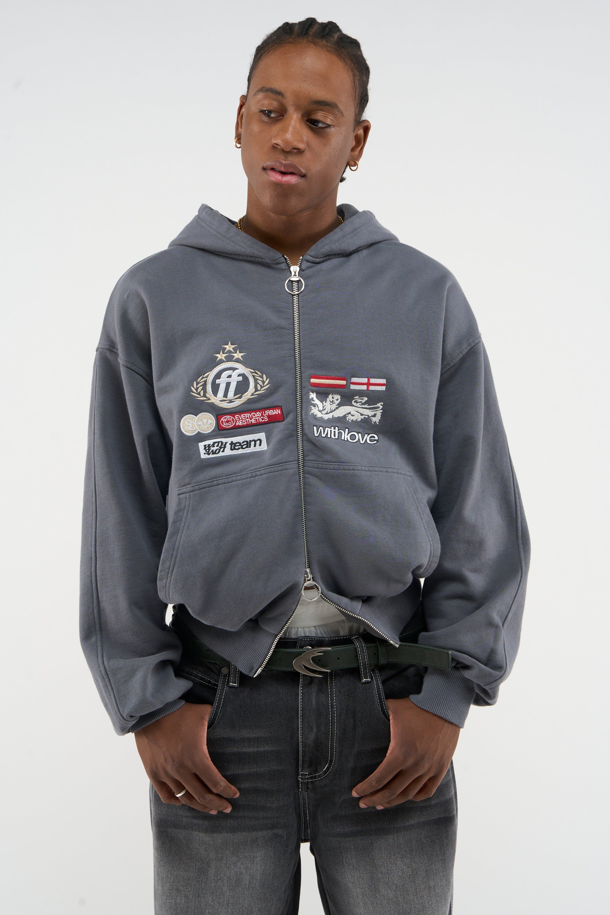 Mayor Dusty Blue Zipper – Scuffers