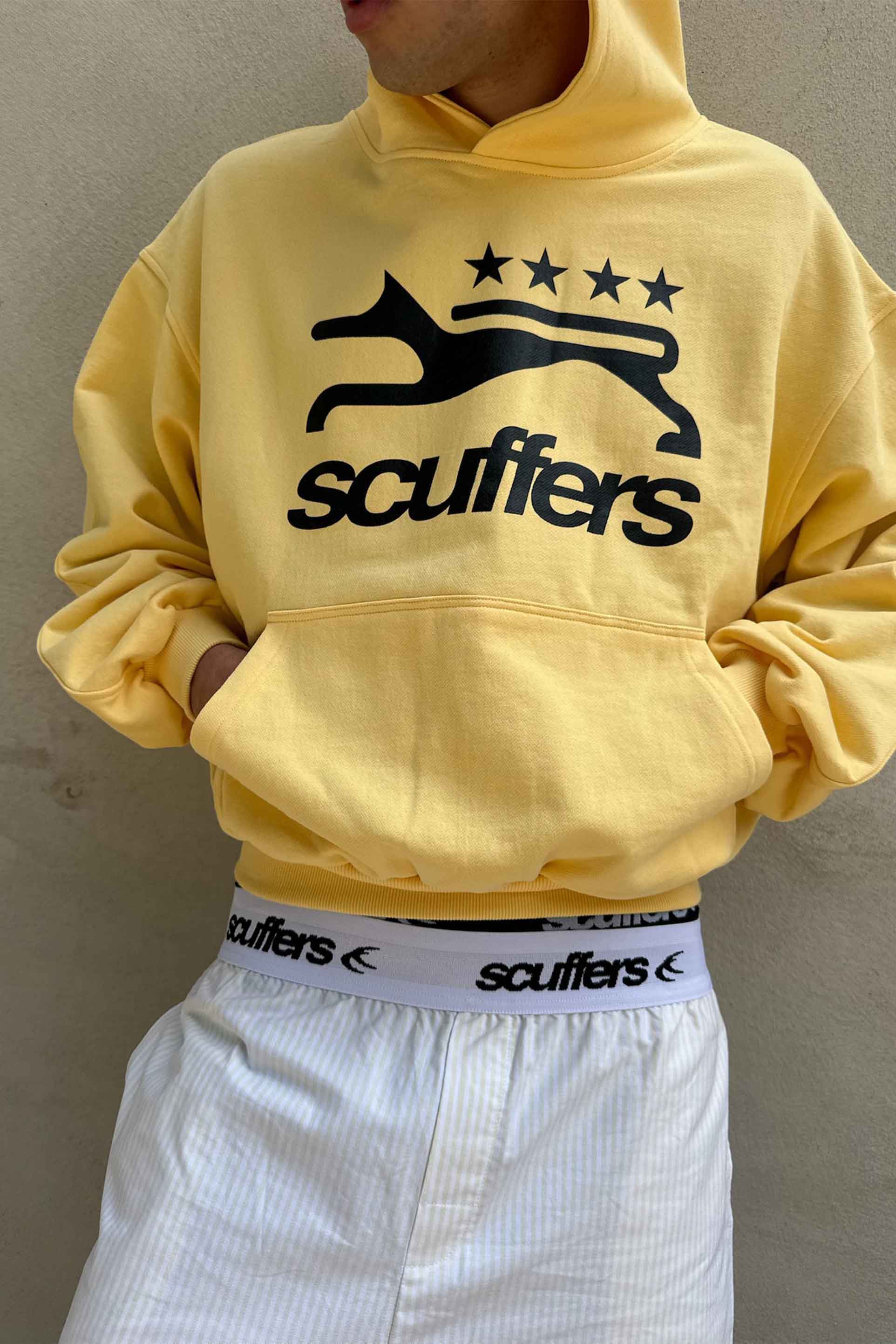 Greyhound Yellow Hoodie – Scuffers