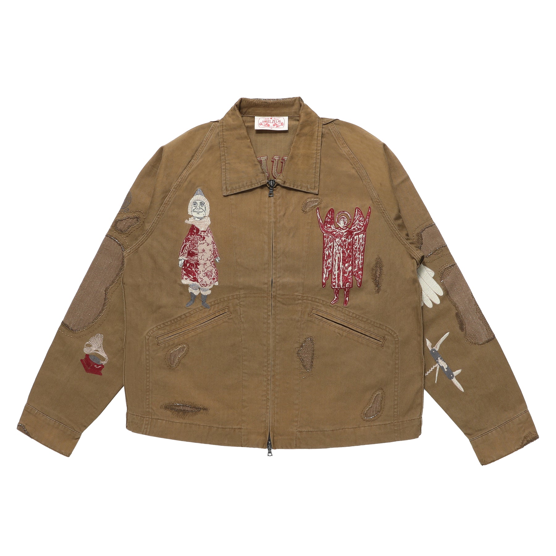 Antique Zip Jacket - Olive Brown – Samuel Zelig