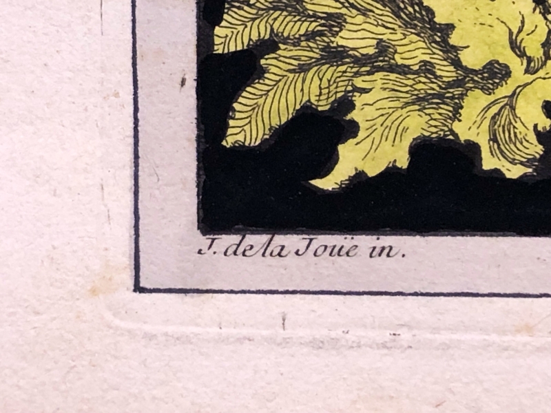 ガブリエル・ユキエのエッチング ジャック・ド・ラジュ原画 18世紀