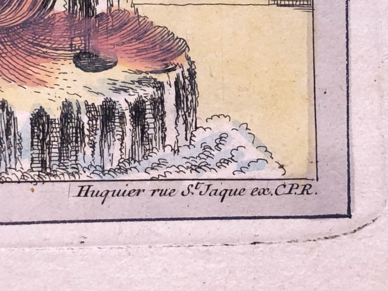 ガブリエル・ユキエのエッチング ジャック・ド・ラジュ原画 18世紀