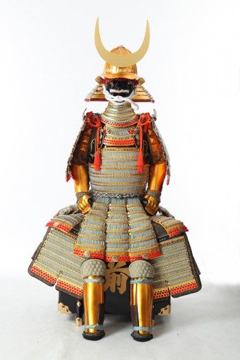 鎧兜甲冑等身大】大友宗麟 白檀塗り 浅葱糸威 腹巻鎧 | 甲冑工房 武寿