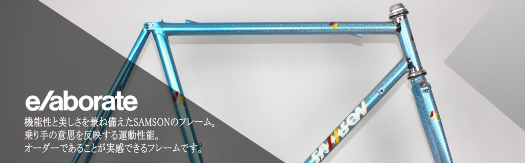 自転車ロードフレームオーダー サムソン | クロモリやステンレス製