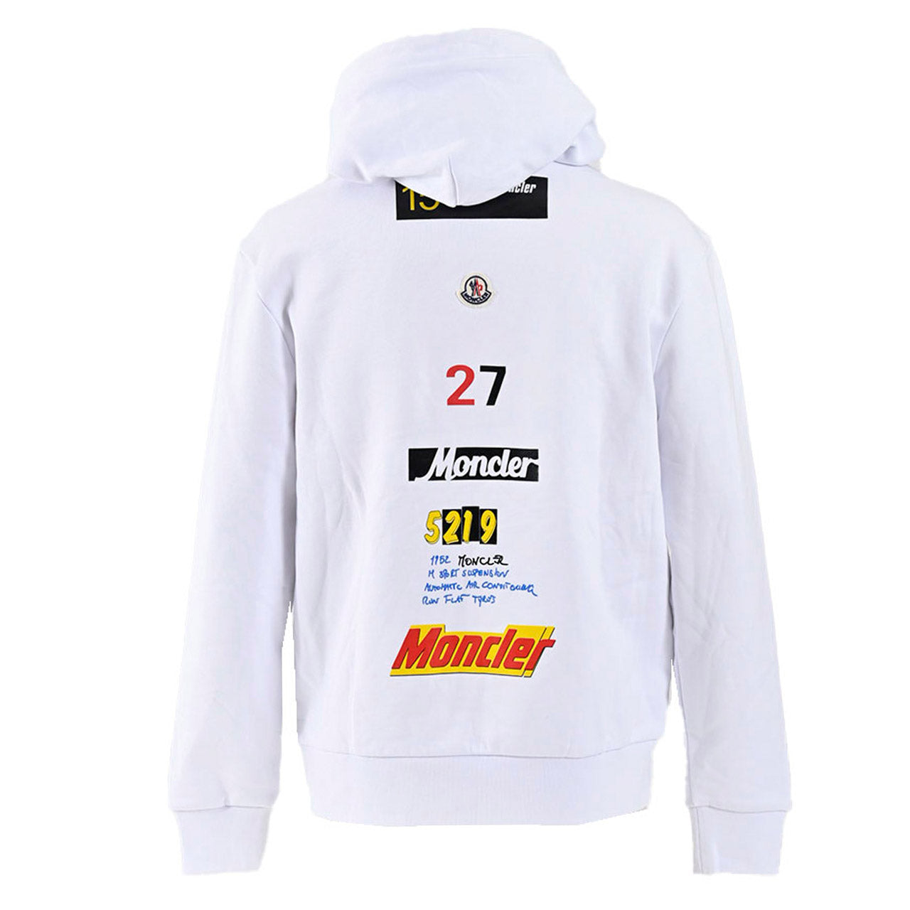モンクレール MONCLER パーカー 8409125 80451 001 ホワイト メンズ