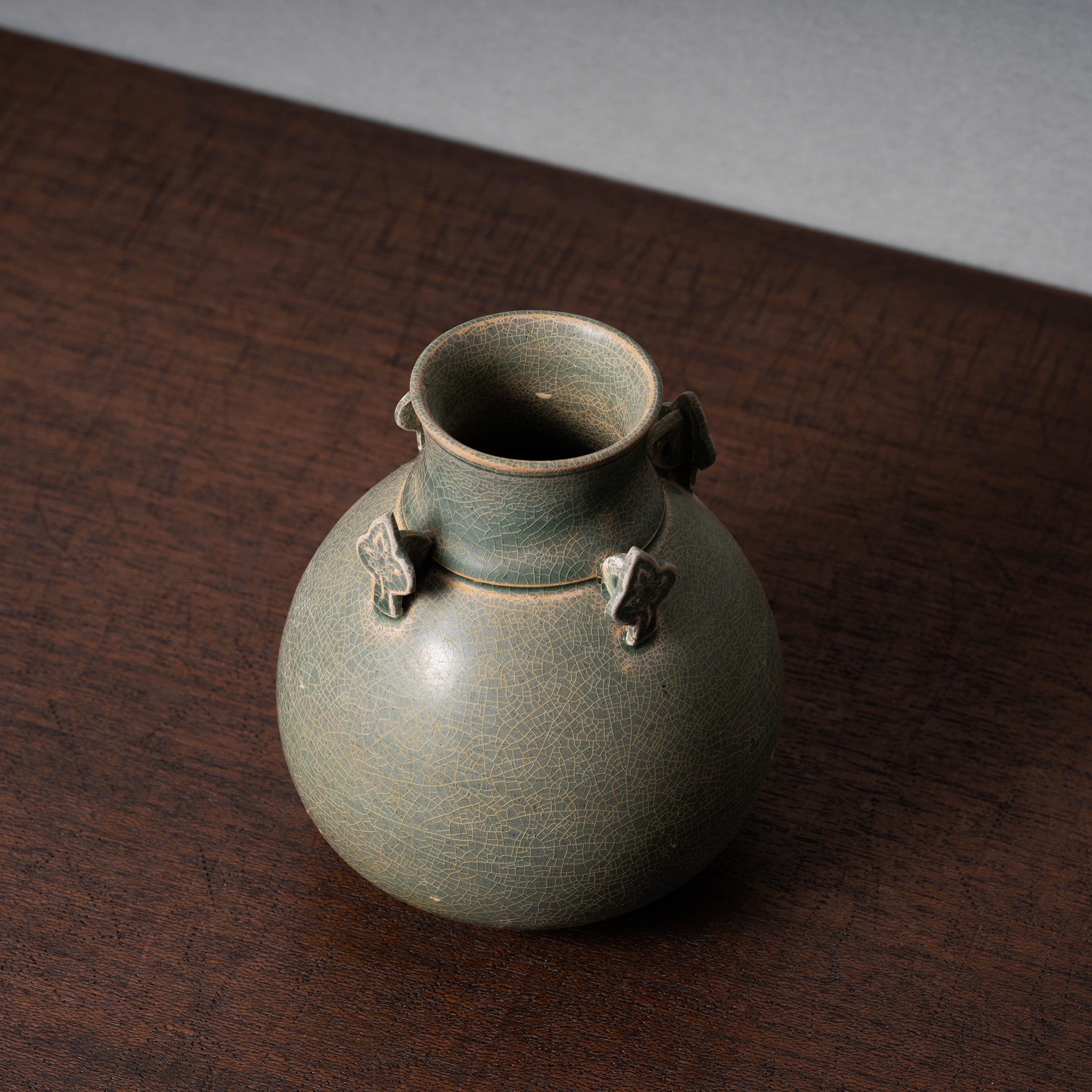 北宋 越州窯 青磁四耳壺 – 燦禾 SANKA