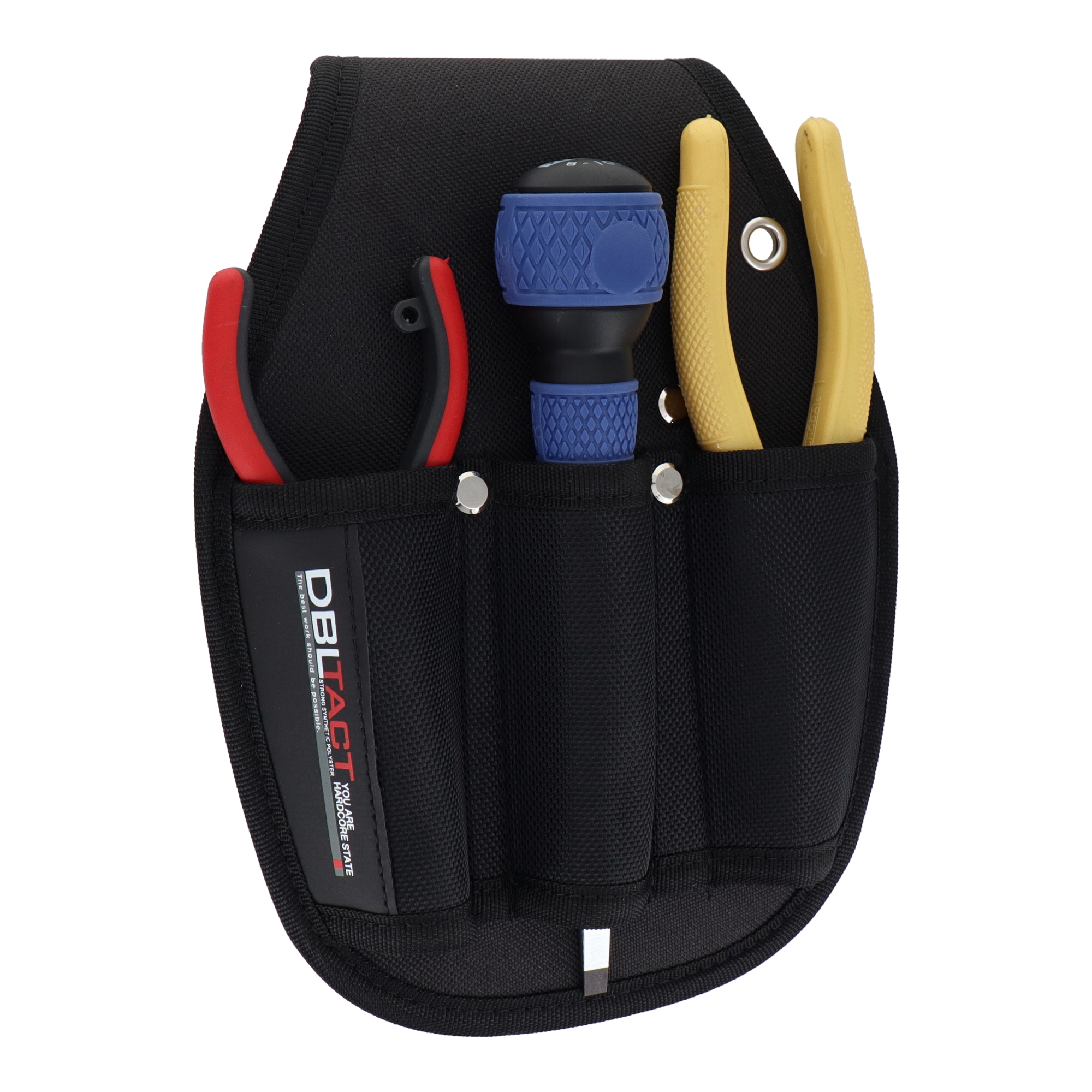 DT-TS-11-BK 作業ベルト・収納袋 工具ケース ペンチサック3丁差し