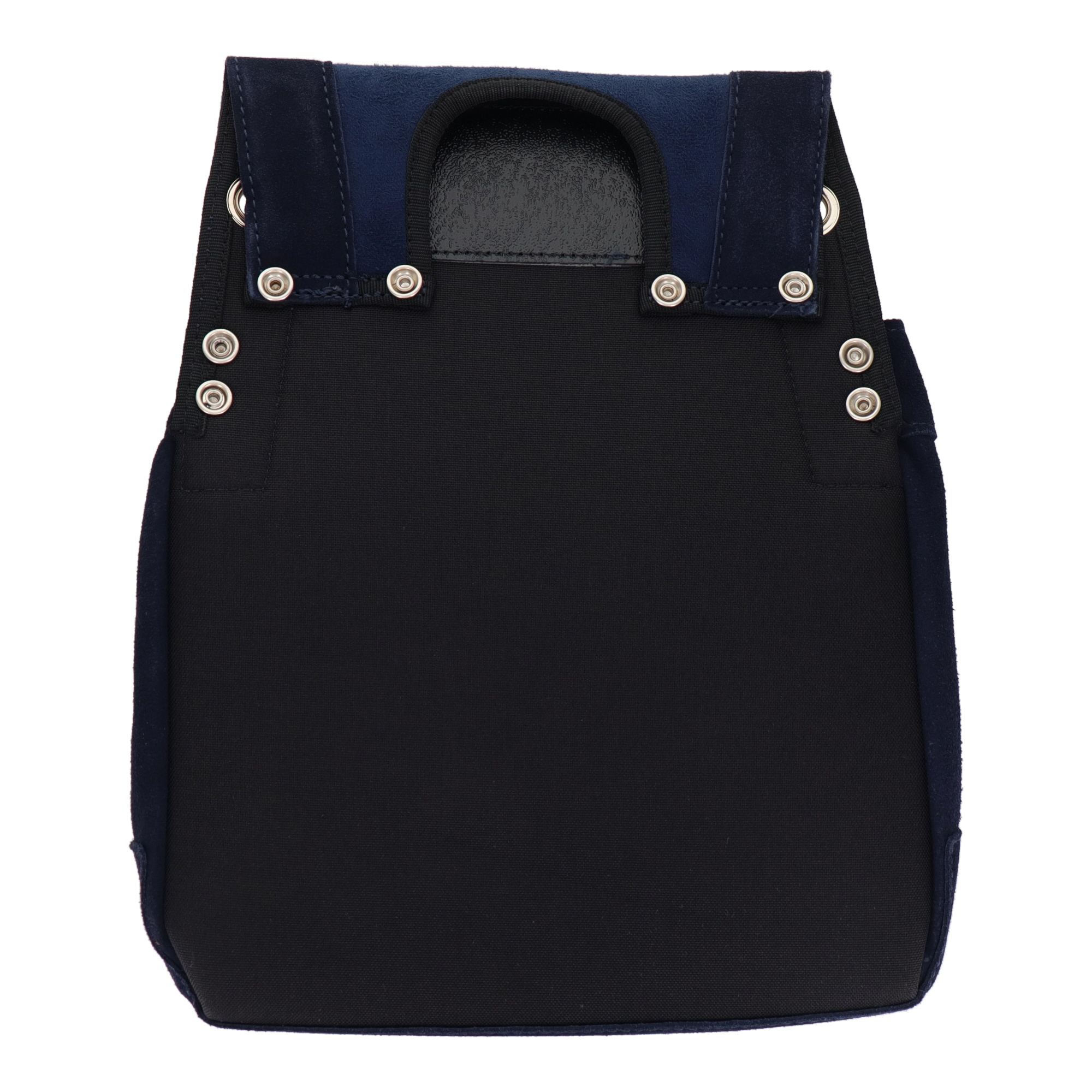 DSL-07NB 作業ベルト・収納袋 釘袋 スエード本革釘袋 2段 ネイビー