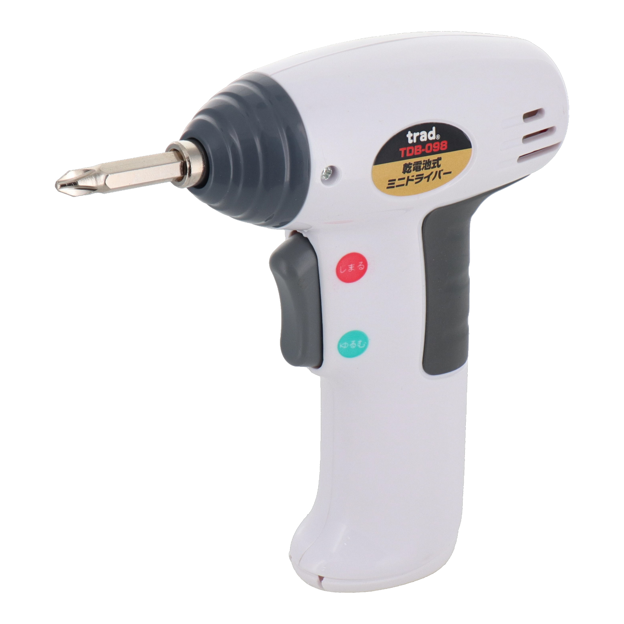 TDB-098 ドリル類 その他 乾電池式ミニドライバー ホワイト｜株式会社